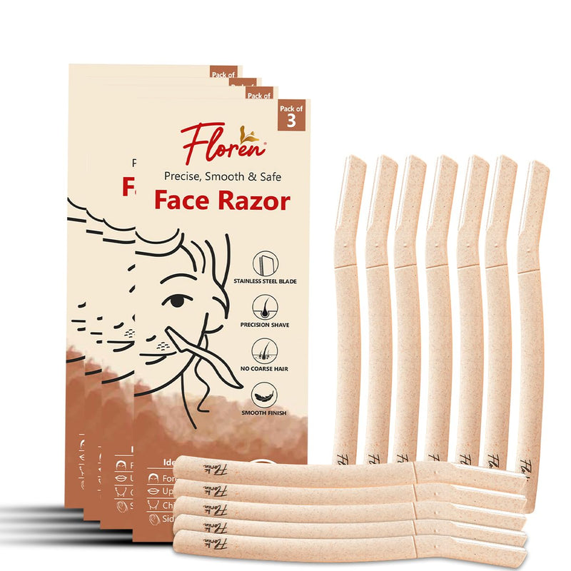 [Australia] - Dermaplaning Tool with Precision Cover, 12ct | Dermaplane Tool, Face Razor for Women, Eyebrow Shaper, Dermaplaning Tool, Womens Face Razor, Peach Fuzz Remover 12 Count (Pack of 1) 