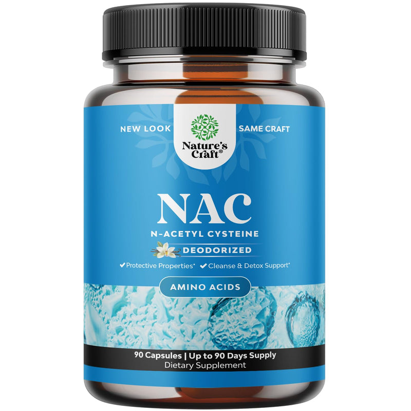 [Australia] - Natures Craft NAC Supplement N-Acetyl Cysteine 600mg- High Absorption NAC 600 mg Capsules Glutathione Precursor for Liver Cleanse Detox Kidney Support Lung Health Immunity and Brain Supplement 