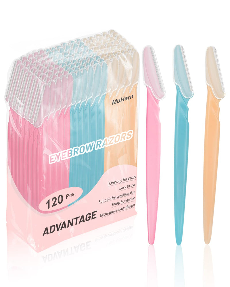 [Australia] - Eyebrow Razor for Women, 120 Pcs Dermaplaning Tool for Face Professional, Face Razor for Women Facial Hair Remover 1 Count (Pack of 120) 