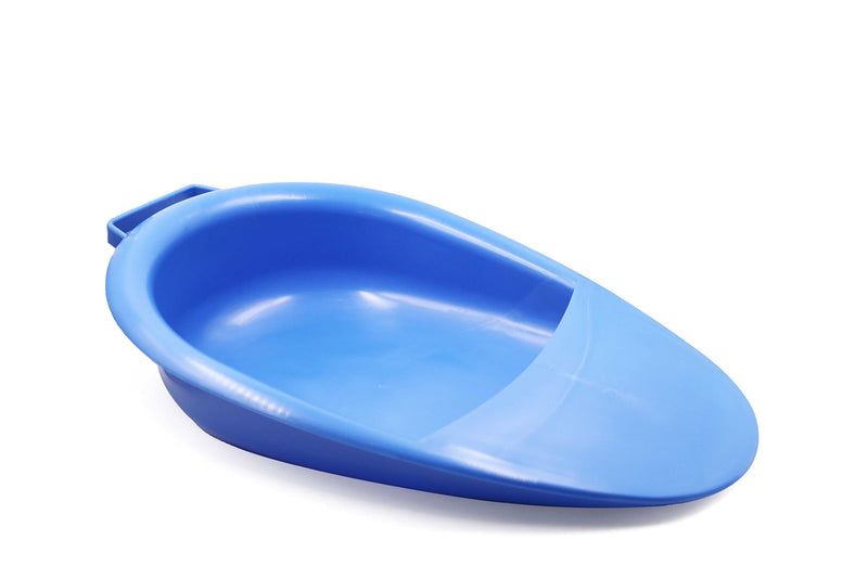 [Australia] - PEPE Mobility - Bed Pans for Elderly Females, Easy to Clean, Comfortable, with Handle, Portable, Blue 