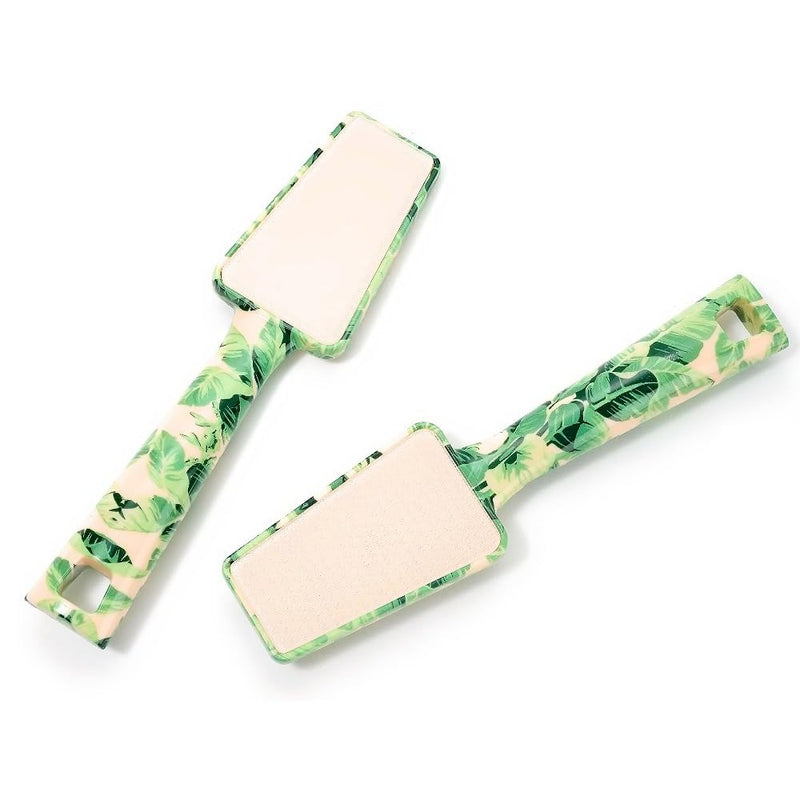 Pop Sonic Nano Glass Foot File (1 Unit) | Foot Callous Removal for Smooth, Soft Feet | Foot Scraper for Dead Skin Remover | Perfect Pedicure Tools at Home or Salon Use (Tropical Palm) Tropical Palm