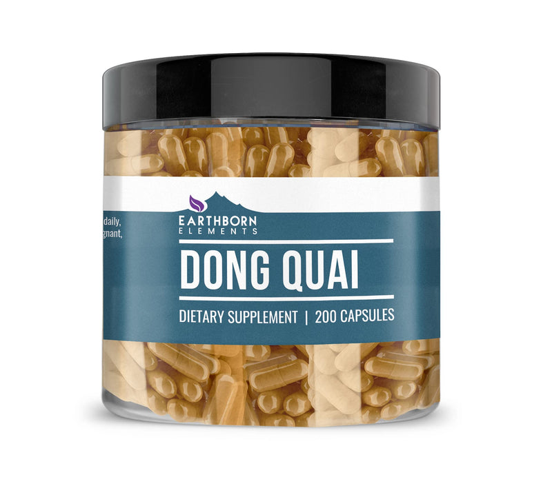 [Australia] - Earthborn Elements Dong Quai 200 Capsules, Pure & Undiluted, No Additives 200 Count (Pack of 1) 