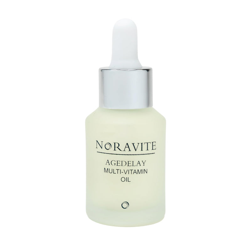 AgeDelay Multi-Vitamin Night Facial Oil - Intensive Skin Tightening Oil & Moisturizer - Nourishes Protects & Rejuvenates - Antioxidant Serum w/Vitamin E, Omega 3,6,9 & Seaweed - 30ml