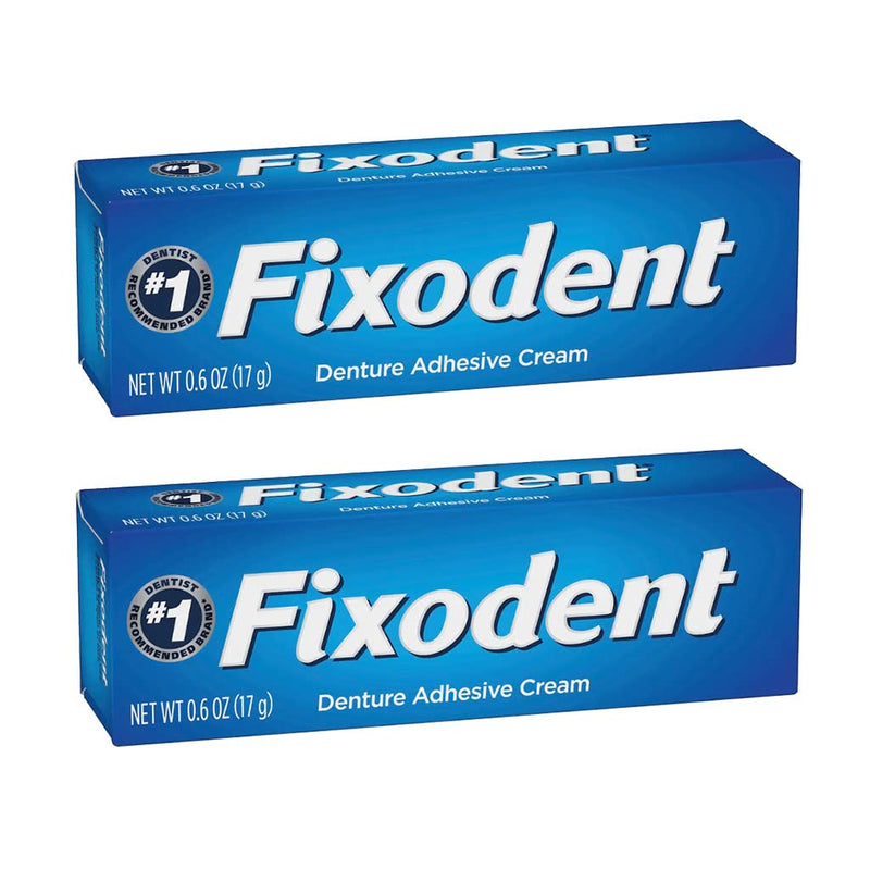 [Australia] - Fixodent Secure Denture Adhesive Cream, 0.6 oz (Pack of 2) 