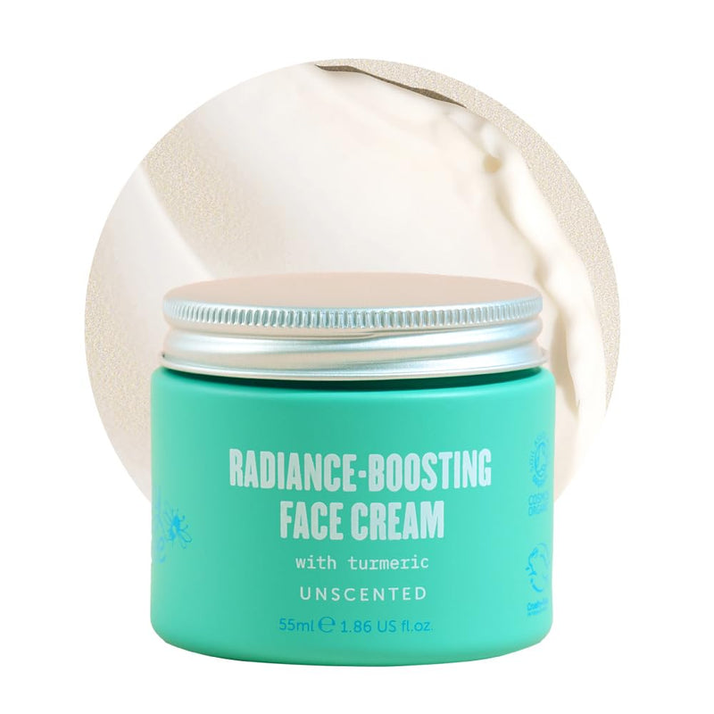 Lucy Bee Face Moisturizer for Sensitive Skin, Certified Organic, Hydrating Face Cream, Aloe Vera & Vitamin E, Formulated Without Fragrance, Dermatologist Approved, Vegan & Palm Oil Free, 1.86 fl oz