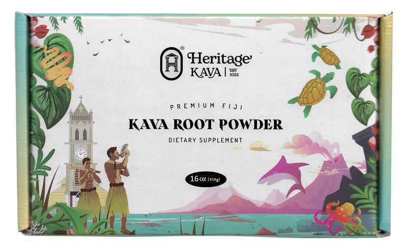 [Australia] - Premium Fiji Noble Kava Root Powder 16 Oz/1LB 16 Ounce (Pack of 1) 