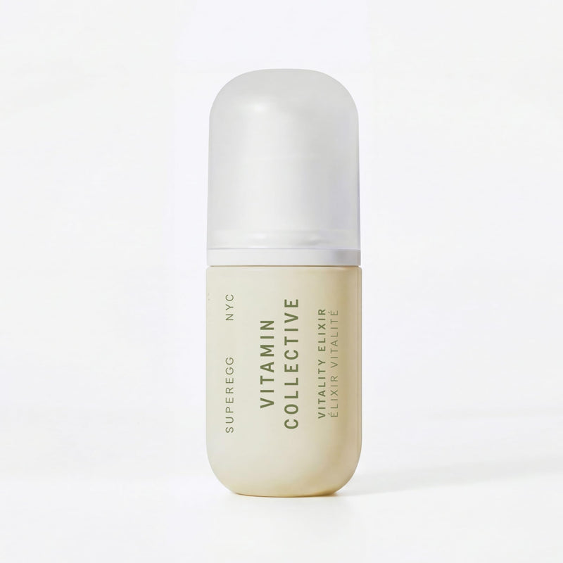 SUPEREGG Vitamin Collective Vitality Elixir: For a bright and firm complexion. Treatment serum with Vitamin B·C·E·F·K and Sea Moss. 30 ML / 1 FL OZ