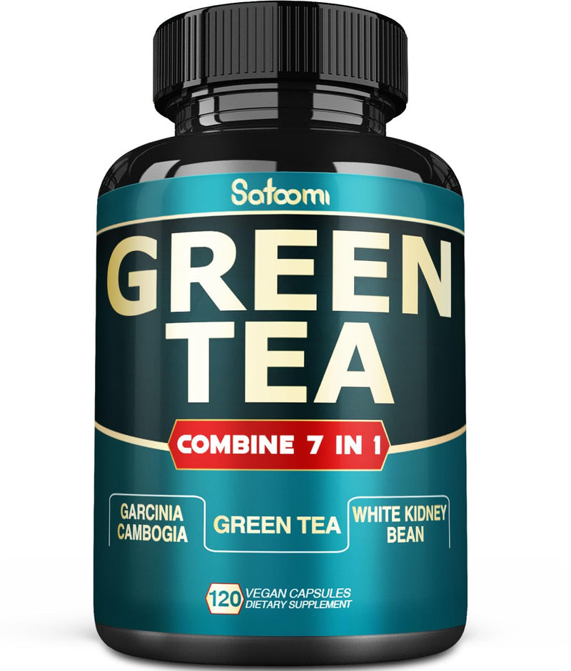 [Australia] - 13x Green Tea Extract Capsules 13200mg per Serving with Garcinia Cambogia, Kidney Bean, Raspberry, Grape Seed, Gymnema & Forskohlii - Support Body Management, Mind & Immunity System - 120 Capsules Green Tea - 13200mg 