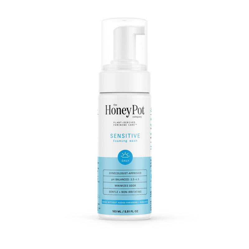 [Australia] - The Honey Pot Company - Sensitive Feminine Wash - Herbal Infused Natural Hygiene Wash for Sensitive Skin Types - PH Balanced Plant Based Feminine Products - 5.51 Fluid Oz. 5.51 Fl Oz (Pack of 1) 