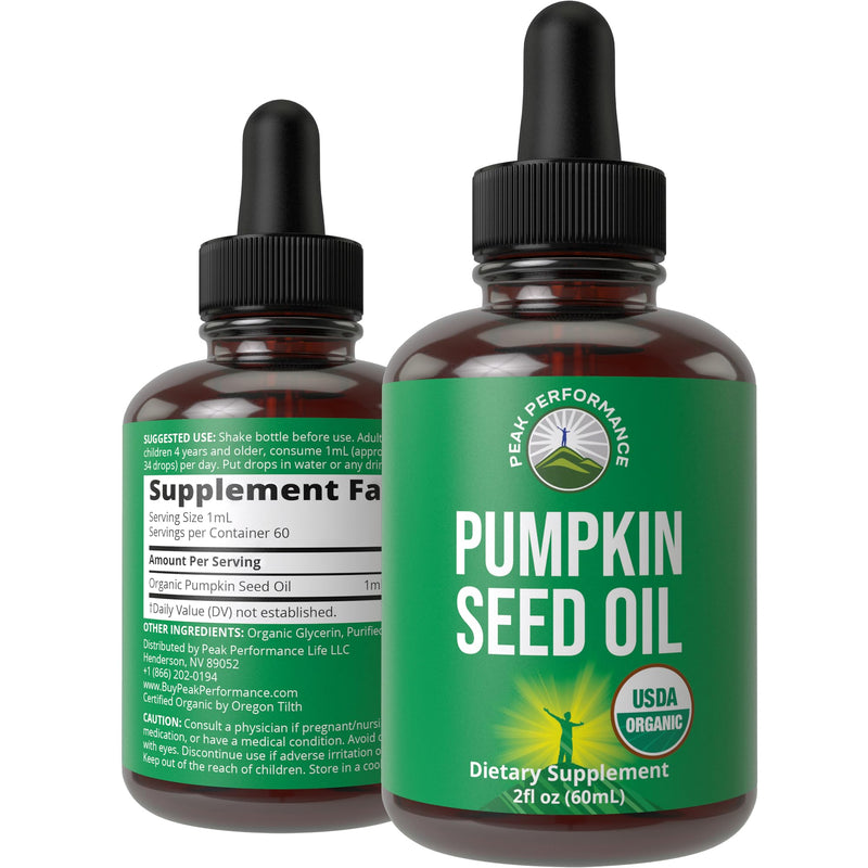 [Australia] - Pumpkin Seed Oil. USDA Organic Vegan Liquid Drops Extract For Women and Men. Supplement For Hair Growth, Skin Health, UT, Prostate Support. Zero Sugar, Gluten Free. Take Orally No Capsules 