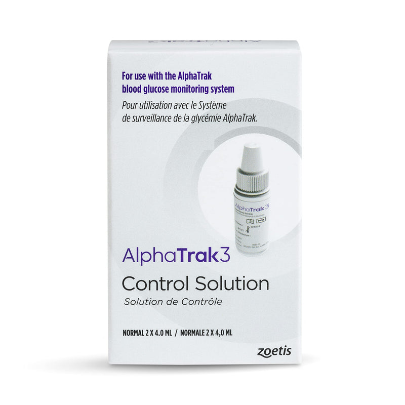 AlphaTrak 3 Control Solution for AT3 Blood Glucose Meter 2 Count 4mL Bottles - PawsPlanet Australia
