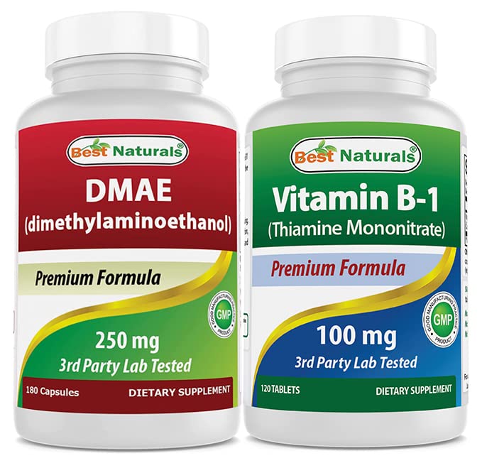 [Australia] - Best Naturals DMAE Supplement 250 mg & Vitamin B1 as Thiamine Mononitrate 100 mg 
