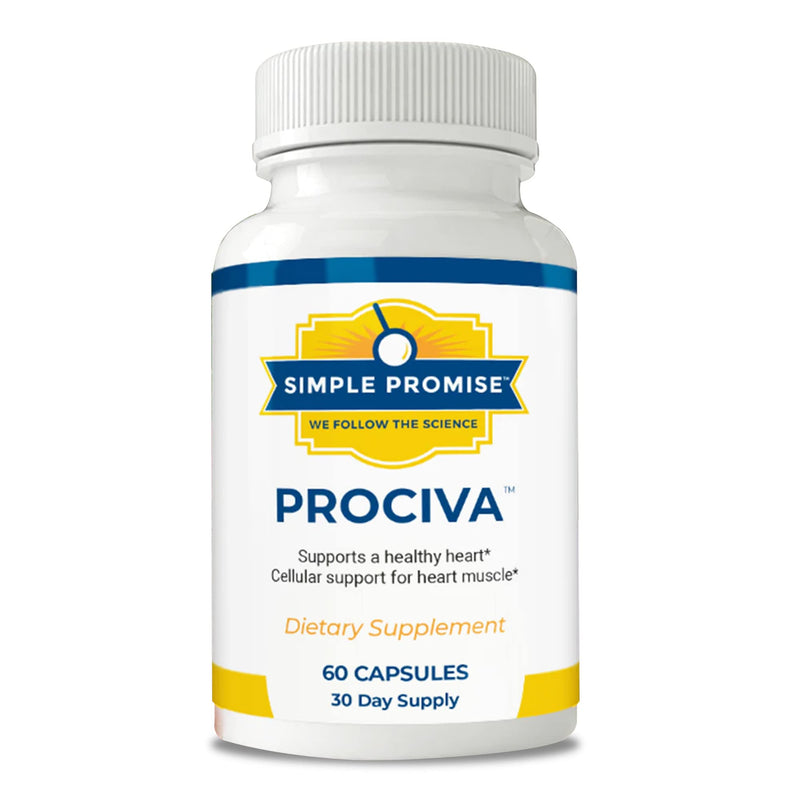 [Australia] - Simple Promise Prociva - Arjuna Bark Extract Heart Health Supplement with Folic Acid, Vitamin D & Magnesium - Herbal Blood Pressure Support & Healthy Heart Maintenance for Men & Women - 60 Capsules 