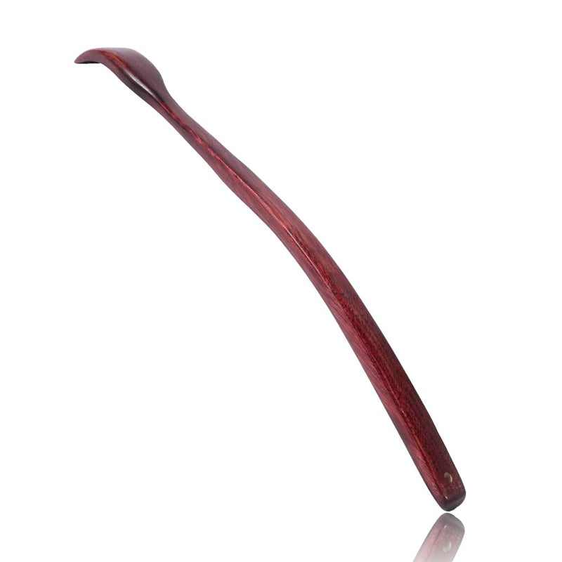 [Australia] - Oversized Wooden Back Scratcher: 18'' Extended Curved Handle for Better Reach, Handcrafted to Perfection, Instant Itch Relief, Gentle on Skin Leave No Scratch Marks (Brown) Brown 