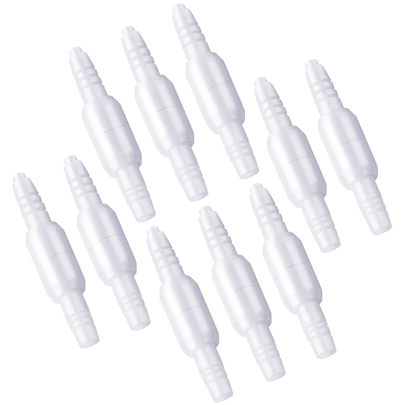 [Australia] - Oxygen Tubing Connector, 360° Rotation Cannula Connector Oxygen Connector Avoid Tangles, Tubing Swivel Connector O2 Connector (White-10pack) White-10pack 