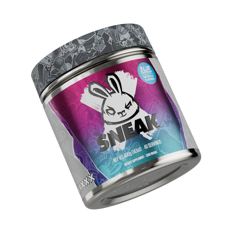 [Australia] - SNEAK | Blue Raspberry | Zero Sugar, Low-Calorie Energy Drink for Sustained Concentration & Focus | 40 Servings 