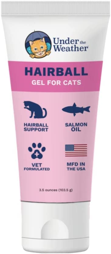 Under the Weather Hairball Supplement | Vet Formulated Hairball Remedy for Cats | Supports and Aids Normal & Natural Elimination of Hairballs in Adult Cats (Gel) Hairball Gel 3.5 Oz - PawsPlanet Australia