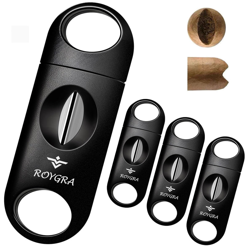 [Australia] - roygra Cigar Cutter, Enlarge V-Cut Fit All Cigar Sizes - 4 Pack 