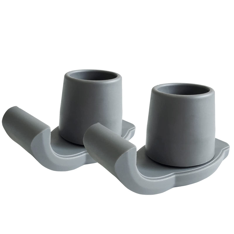 [Australia] - Walker Ski Glides - 2 Pack Universal Fit Walker Accessories for Seniors Folding Walkers - Walker Feet Replacement, Gray 