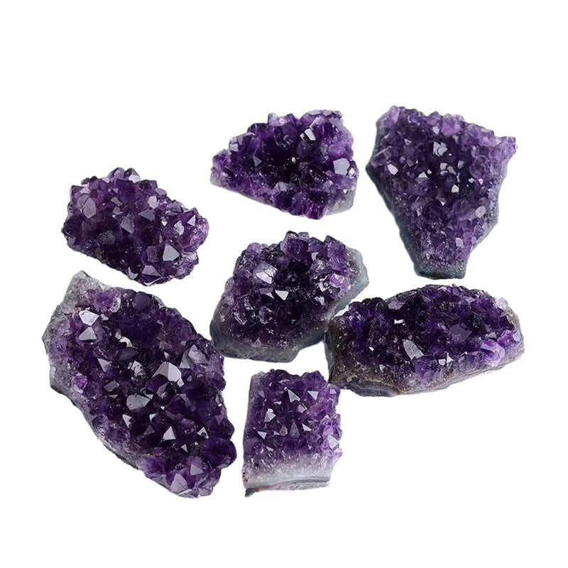 1Lb Raw Amethyst Clusters Natural Amethyst Geode Druzy Deep Purple Crystals Bulk Gemstones Healing Stones for Meditation Home Decoration Deep Purple Amethyst Cluster