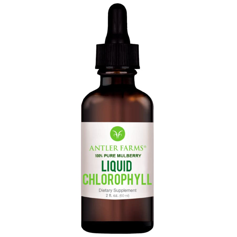 [Australia] - Antler Farms – 100% Natural 12,000 mg Liquid Chlorophyll Drops, Concentrated Extract 2-8X Stronger, 60 Servings, 2 oz - Immune Support, Energy Booster, Detox, Fresh Mint Flavor 