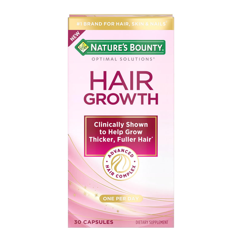 [Australia] - Nature's Bounty Hair Growth Supplement, 1 Per Day, Clinically Shown to Support Thicker, Fuller Hair, with Biotin, Silicon & Arginine, 30 Capsules 