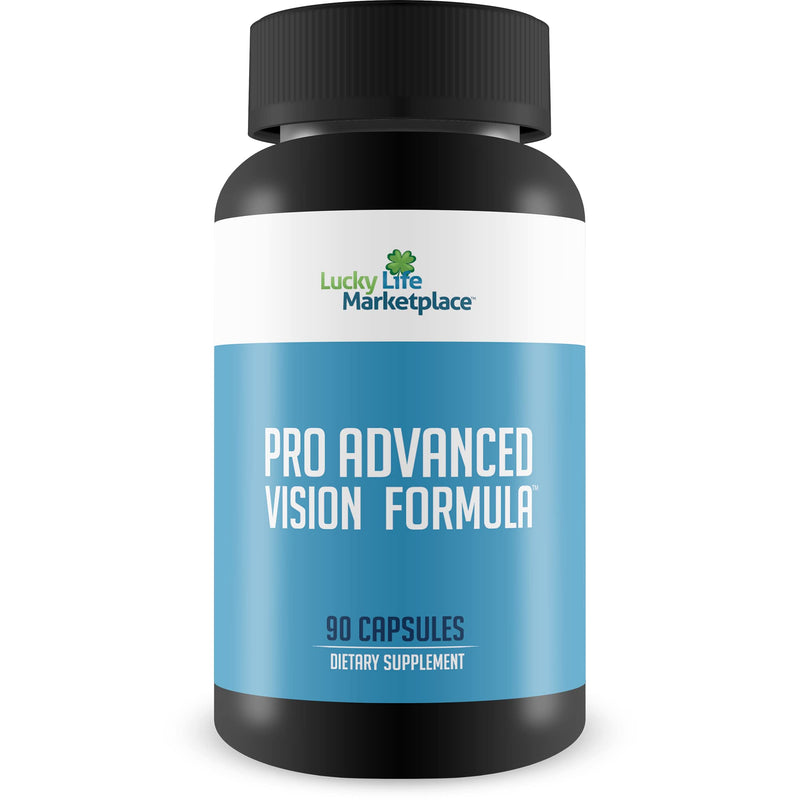 Pro Advanced Vision Formula - Eye Health Support Supplement - Aid Healthy Vision & Visual Acuity - Help Reduce Eye Strain & Blurred Vision - Promote Healthy Eyes with 20+ Vitamins, Minerals, & Herbs