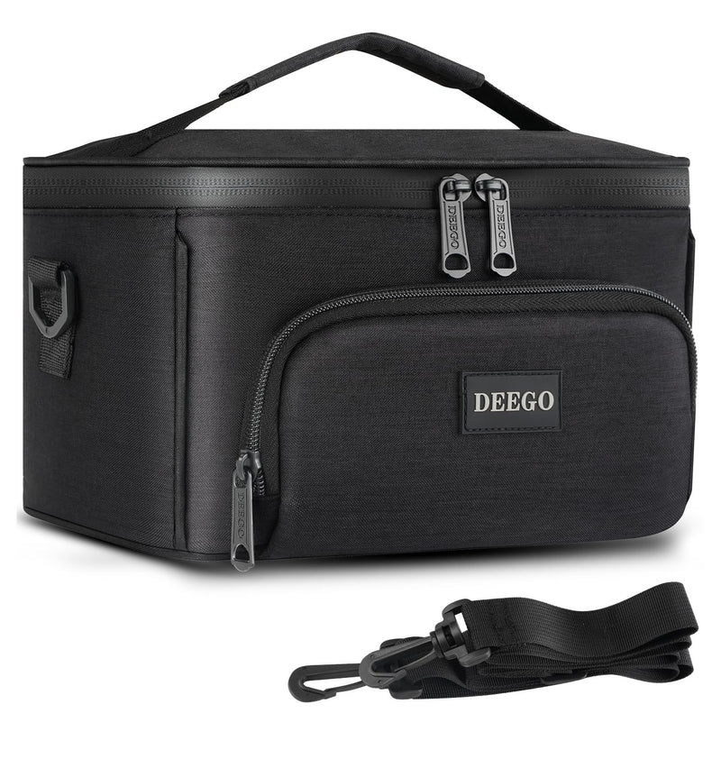 [Australia] - DEEGO Smell Proof Bag, Smell Proof Box Portable Smell Proof Case, Large Capacity Smell Proof Stash Box Enduring Odor Proof Bags with Detachable Shoulder Strap Removable Dividers for Men 