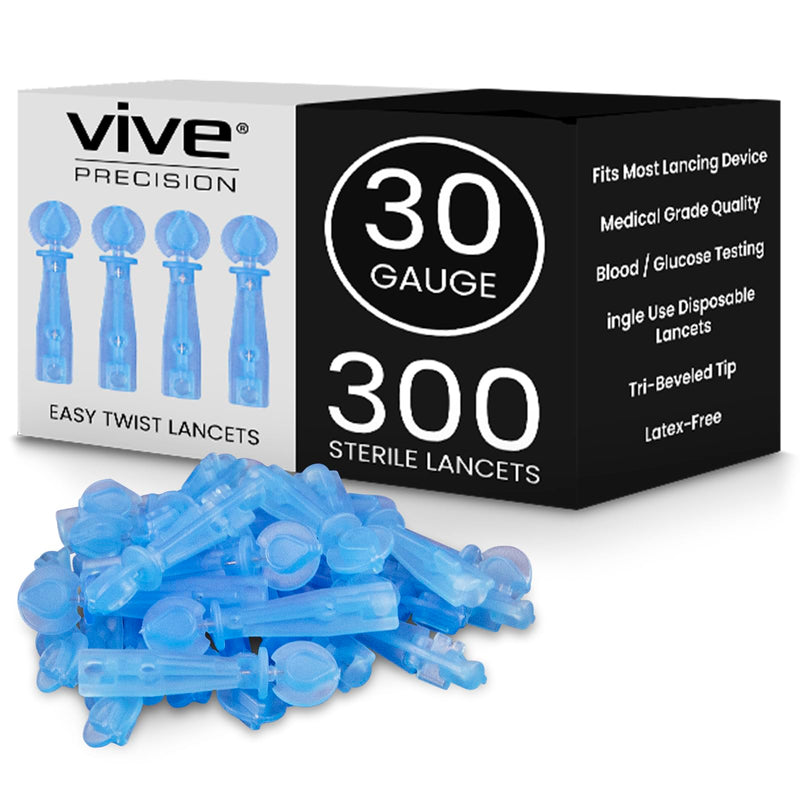 [Australia] - Easy-Twist Lancets for Diabetes Blood Sugar Extraction Testing, 30 Gauge Single Use Disposable Finger Pricker Needle Pen for Glucose Monitoring Devices (300 Easy-Twist Lancets) 300 Easy-Twist Lancets 