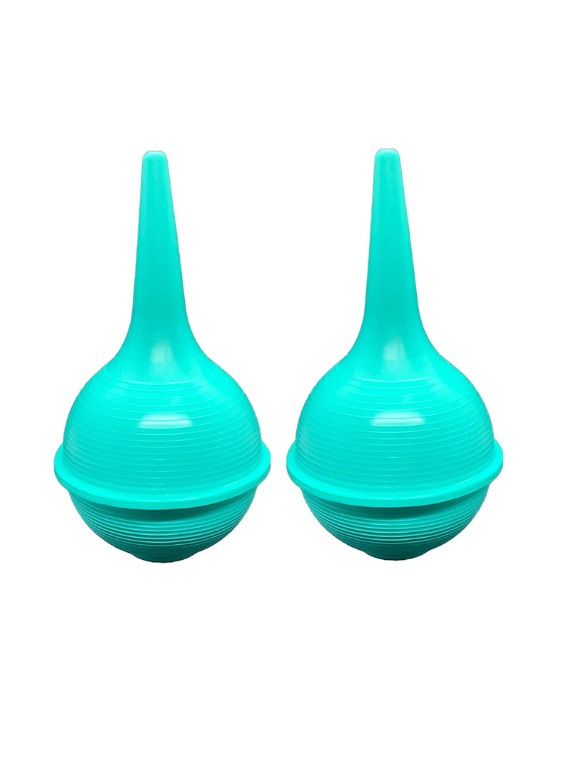 [Australia] - Comfort Soft Sterile Ear Bulb Rubber Hand Squeeze Baby Bulb Suction Sucker - 3 oz - Nasal - Ulcer (2 Pack) 3OZ GREEN 2.0 