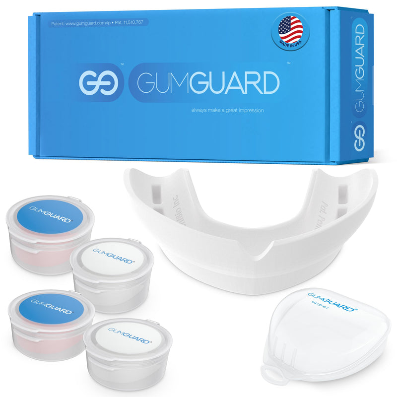 [Australia] - GumGuard Denture Mouthguard Soft, Customizable Fit for Upper & Lower Arches, Relief for Grinding & Clenching - Ideal for Denture Wearers & Implant Patients Ultrasoft Upper White Guard 1 UltraSoft Upper Arch 