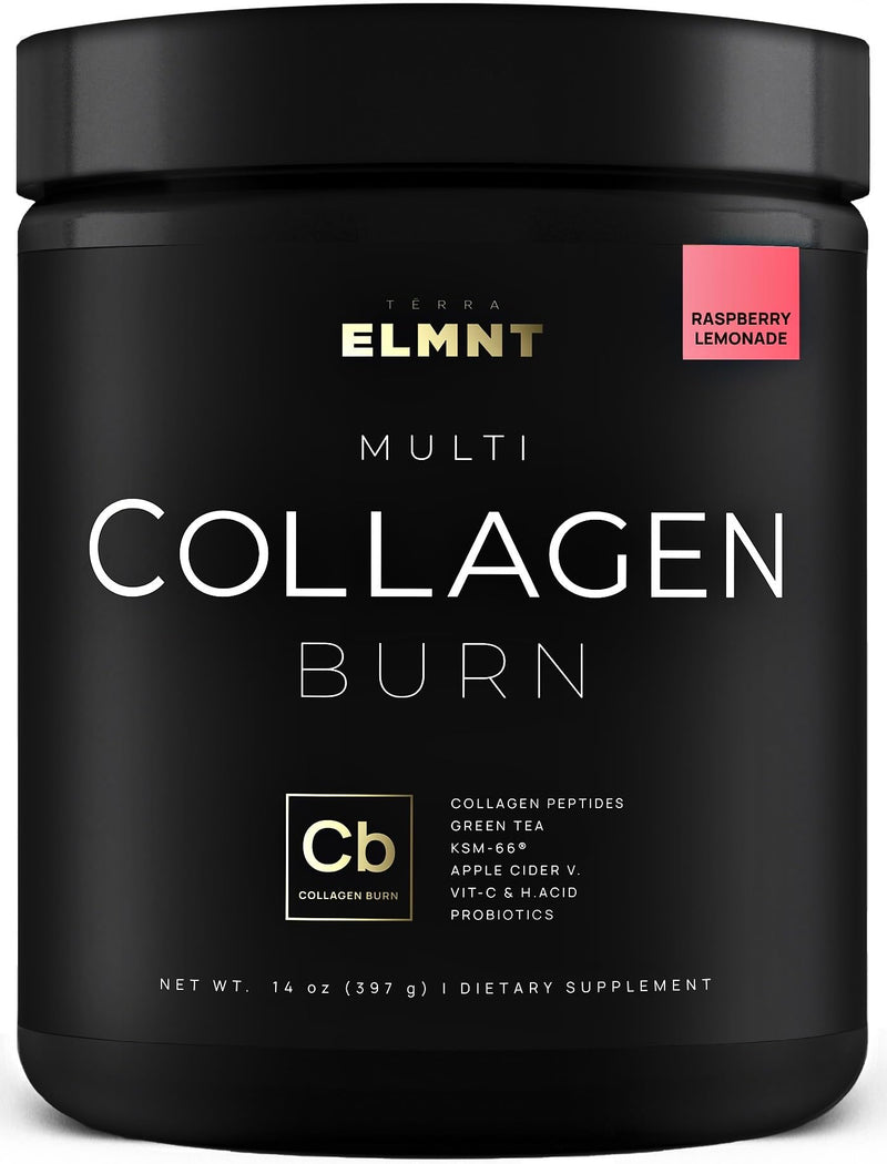 Super Collagen Powder for Women Weight Loss + Beauty w. Probiotics, Hyaluronic Acid, Biotin, ACV, KSM-66® - Premium Multi Collagen Peptides Protein Supplement Colageno for Women (Raspberry Lemonade) Raspberry Lemonade