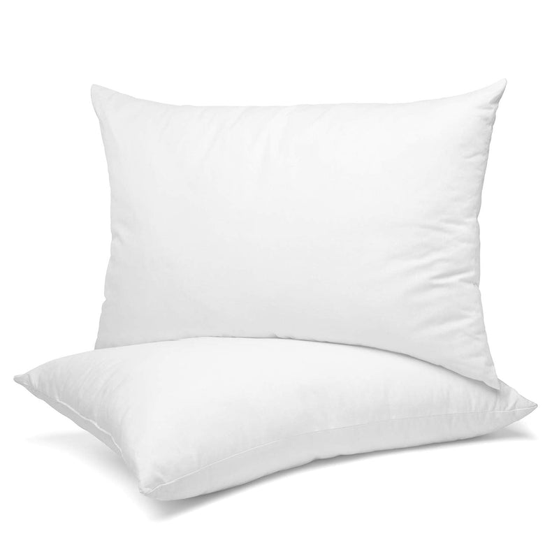 [Australia] - Nestl Toddler Pillow - Pack of 2 Baby Pillows - Organic Cotton Kids Pillow for Sleeping - Soft Kids Travel Pillow - Perfect Toddler Bed Pillow - 13 x 18 Inches,White 