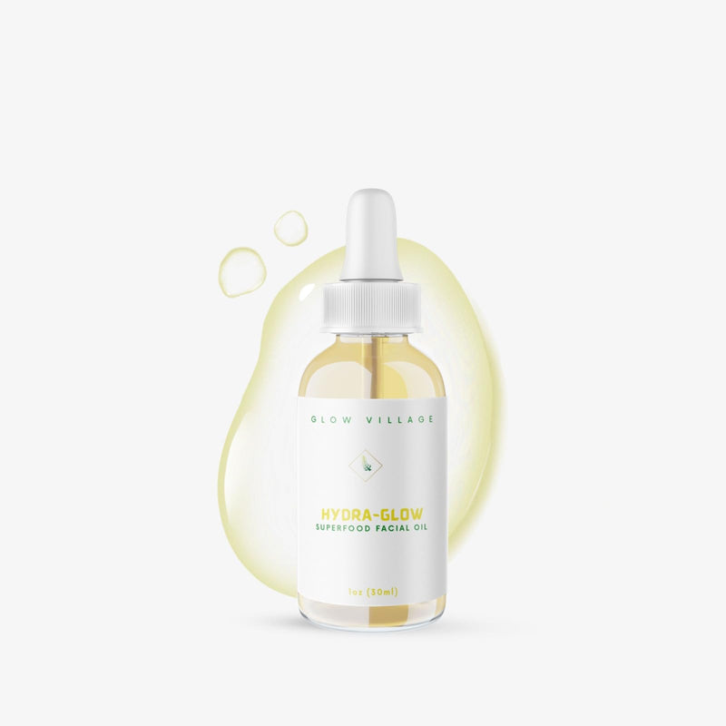 Hydra-Glow Superfood Facial Oil | Skin-Smoothening, Nutrient- Rich, Fragrance-free, Lightweight | Vitamin E, Baobab, Avocado and Jojoba Oils | Day and Night oil | 1 oz