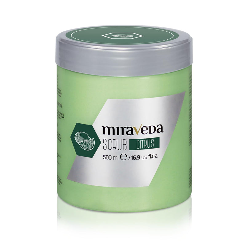 [Australia] - Miraveda by Italwax Citrus Scrub - 500ml / 16.9fl.oz – With coconut oil and lime for a delicate citrus note – Ideal for hand care 16.9 Fl Oz (Pack of 1) 
