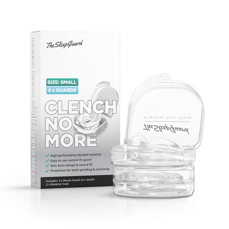 [Australia] - Mouth Guard for Clenching Teeth at Night [Pack of 4, Small Size - Women] ‚Äì Custom Night Guards for Teeth Grinding ‚Äì Nighttime Protection During Sleep for Adults 