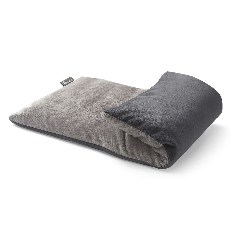 [Australia] - Heating pad Microwavable with Washable Cover 6 * 12" Microwave Moist Heat Pad for Neck Shoulder, Cramps, Back Pain Relief, Warm Compress Rice Bean Bag Hot Pack for Muscles, Joints, Lavender Grey 1 Pack 