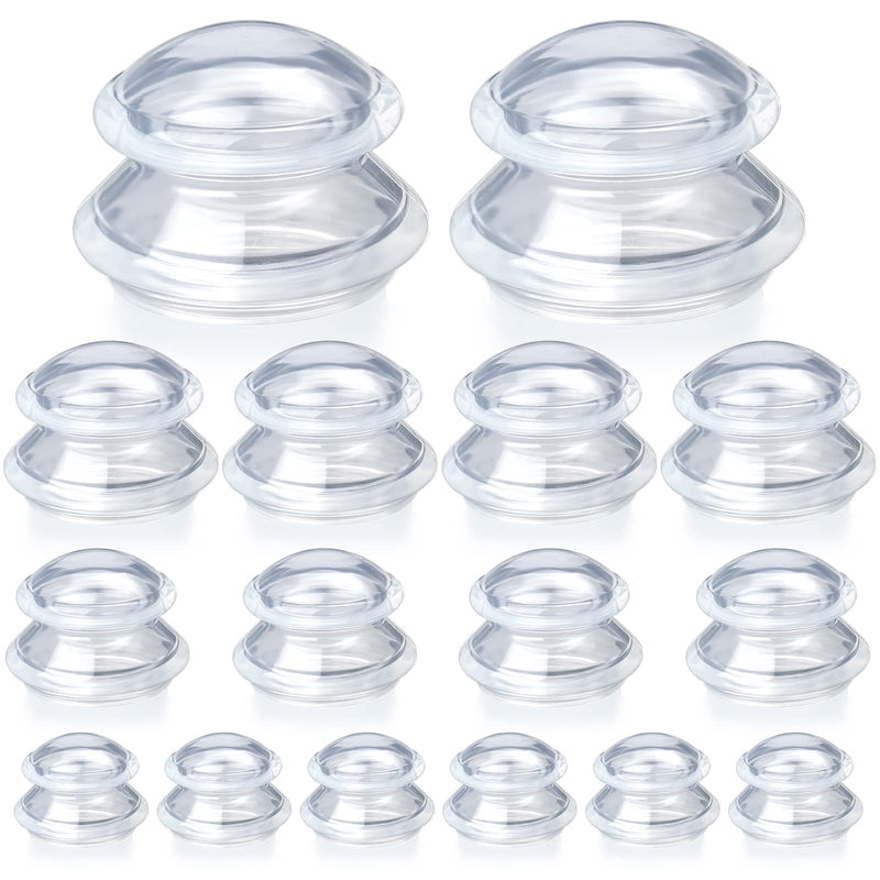 [Australia] - Syhood 16 Pcs 4 Sizes Cupping Therapy Set Silicone Cupping Massage Cups Professional Therapy Studio and Household Set for Cellulite Reduction Body Myofascial Muscle Nerve Joint Pain 