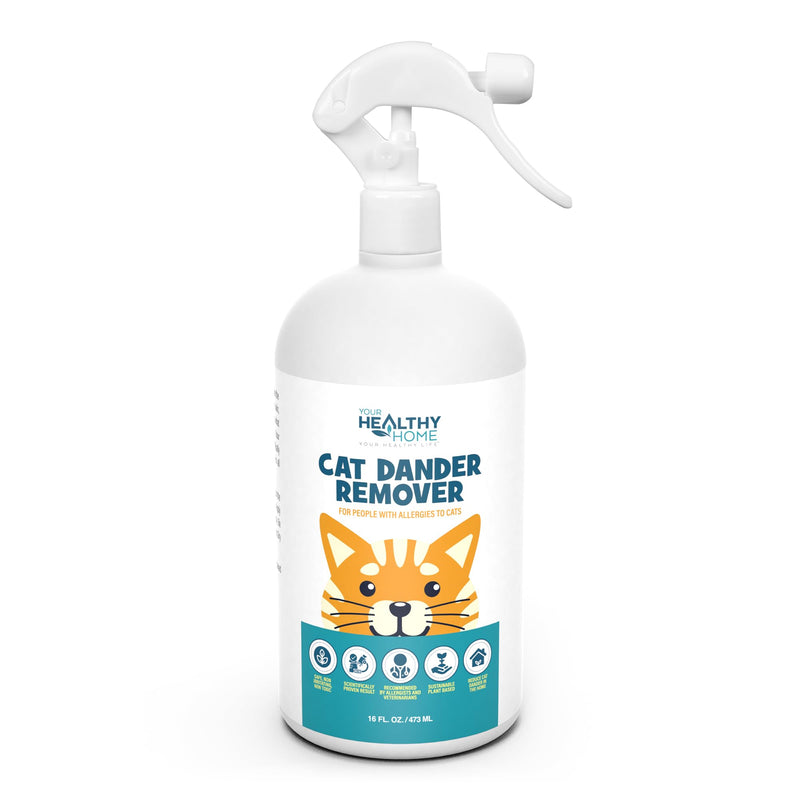 Aloe Vera Free Cat Dander Remover - Pet Dander Allergy Relief, Natural Allergy Relief for Cats and Humans|Cruelty Free & Made in USA 1 Pack - PawsPlanet Australia
