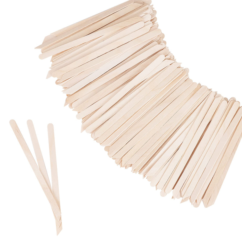 [Australia] - 1200Pcs Wooden Wax Sticks Small Wax Spatula Eyebrow Wax Sticks for Hair Removal Eyebrow Lip Nose Brow Wax Applicator Sticks (Slanted Handle) 