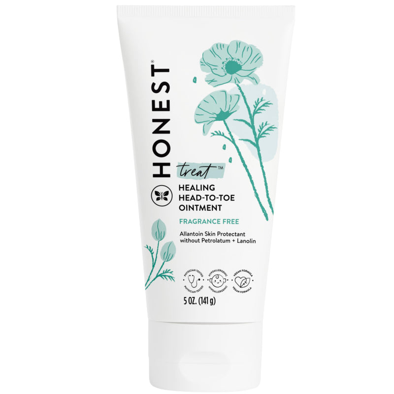 [Australia] - The Honest Company Head to Toe Multi-Purpose Healing Ointment | Safe for Sensitive Skin | Hypoallergenic, Fragrance Free, Vegan | 5 oz Multi-Purpose Healing Ointment, 5 oz 