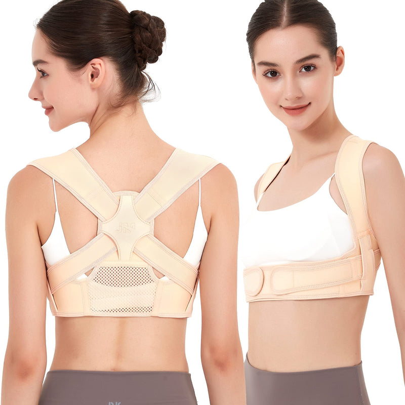 [Australia] - Posture Corrector for Women and Men, Breathable Back Brace, Adjustable Posture Corrector for Back, Shoulder and Spine Pain Relief (Small/Medium) Small/Medium 