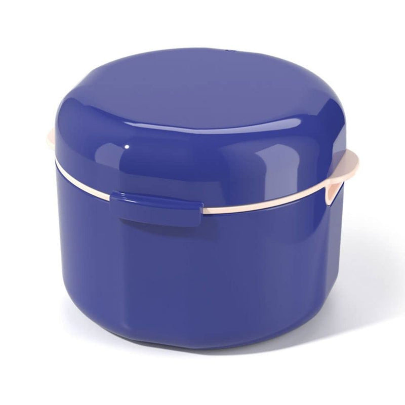 [Australia] - Andy's Orchids Denture Cup, Braces Denture Storage Box, Soaking Container, Oral Orthodontic Retainer, Denture Bath Box, Double Layer Cleaning Case Strainer 