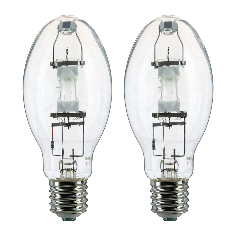 [Australia] - Sunlite 02515 MH175/U/MOG M57 Metal Halide Lamp, 175 Watts, Mogul Base (E39), ED28, 10,000 Hour Life Span, 14000 Lumen, Clear Finish, 4000K (2-Pack) 