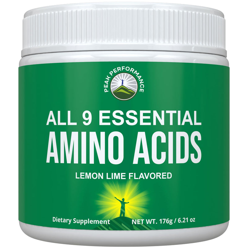 [Australia] - All 9 Essential Amino Acids Powder with 26 Clinical Studies. EAAs 32X Effective vs BCAA / BCAAS Branched Chain Aminos. Pre or Post Workout EAA Supplement for Energy and Muscle Growth. Lemon Lime 