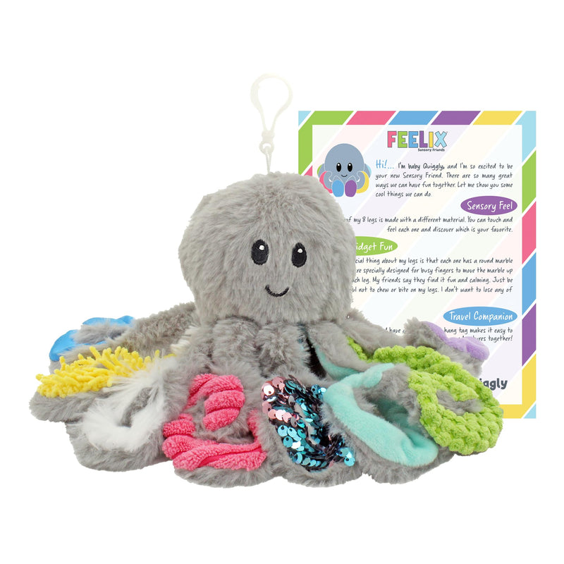 [Australia] - Mini Sensory Octopus Plush Toy, Travel-Size Fidget Plush for Special Needs and Sensory Fun Mini 
