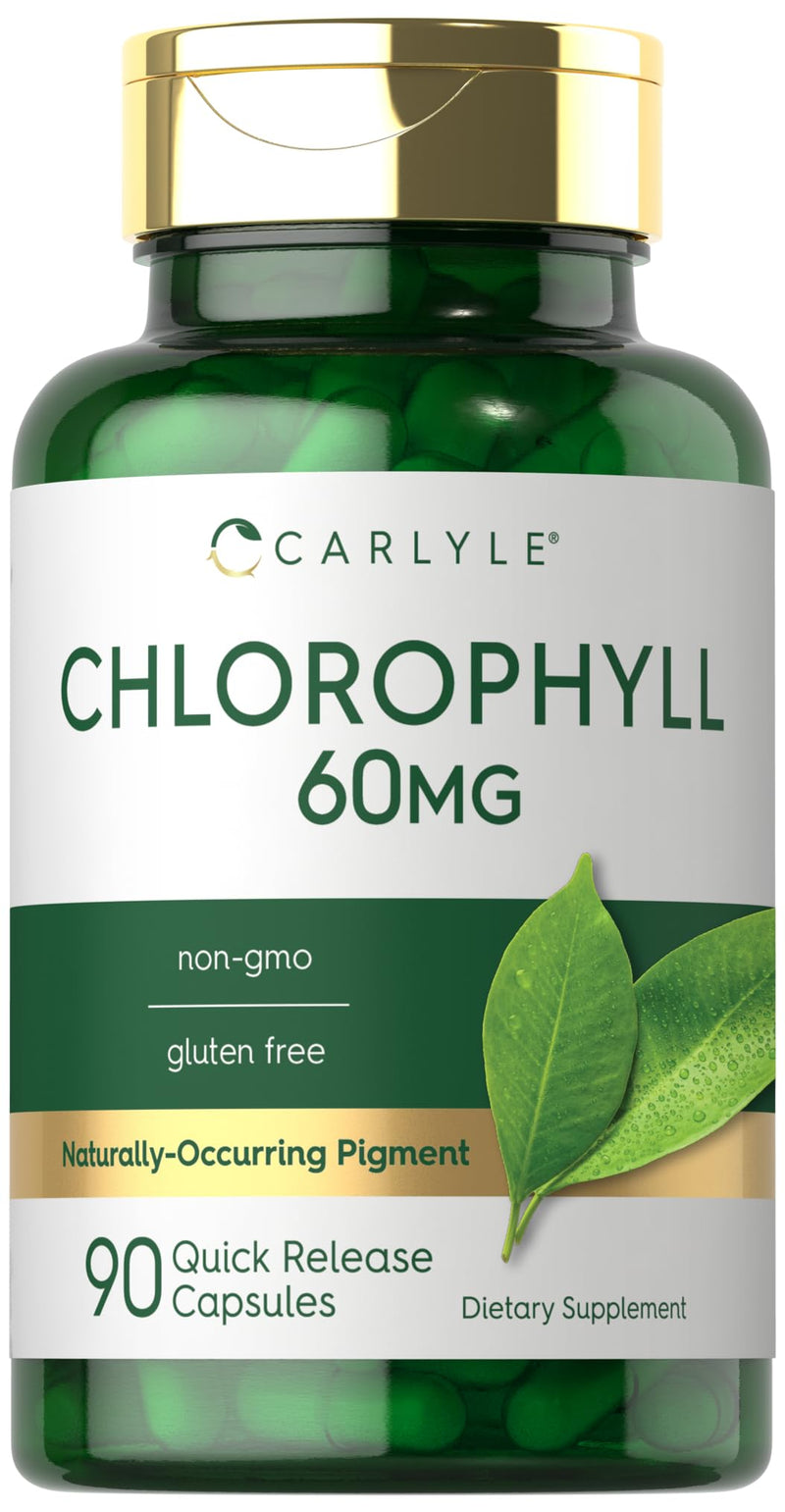 [Australia] - Carlyle Chlorophyll Pills | 90 Capsules | Naturally Occurring Pigment | Chlorophyll Concentrate Supplement | Non-GMO, Gluten Free Complex 