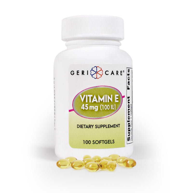 [Australia] - GeriCare High-Potency Vitamin E Capsules ‚Äì 100 IU for Skin & Immune Support, 45mg | 100 Count | Organic Vitamin E for Women and Men | Alternative to Nature Bounty & Solgar Vitamin E 100 Count (Pack of 1) Softgel - 45mg 