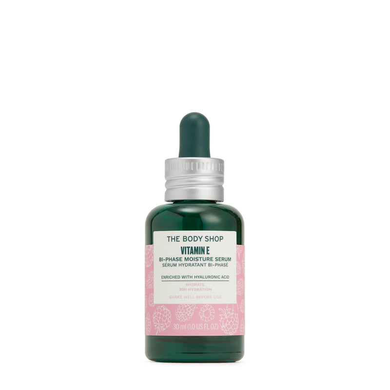 The Body Shop Vitamin E Bi-Phrase Serum - Hydration - For All Skin -1 Fl Oz | Bi-phase serum with hyaluronic acid hydrates up to 30h, leaving skin soft, plump and supple without greasy feel