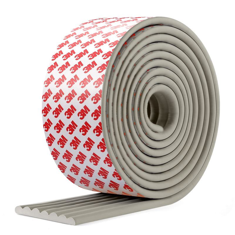 [Australia] - Upgrade Baby Proofing Edge Corner Protector, 16.4ft Edge Guards Padding with 3M Adhesive, Extra-Wide Soft Rubber Foam padding, Furniture,Sharp Edge Safety Corner Edge Bumper Guard-Gray Gray 